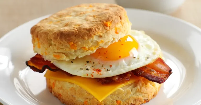 Cheddar Biscuit Breakfast Sandwich