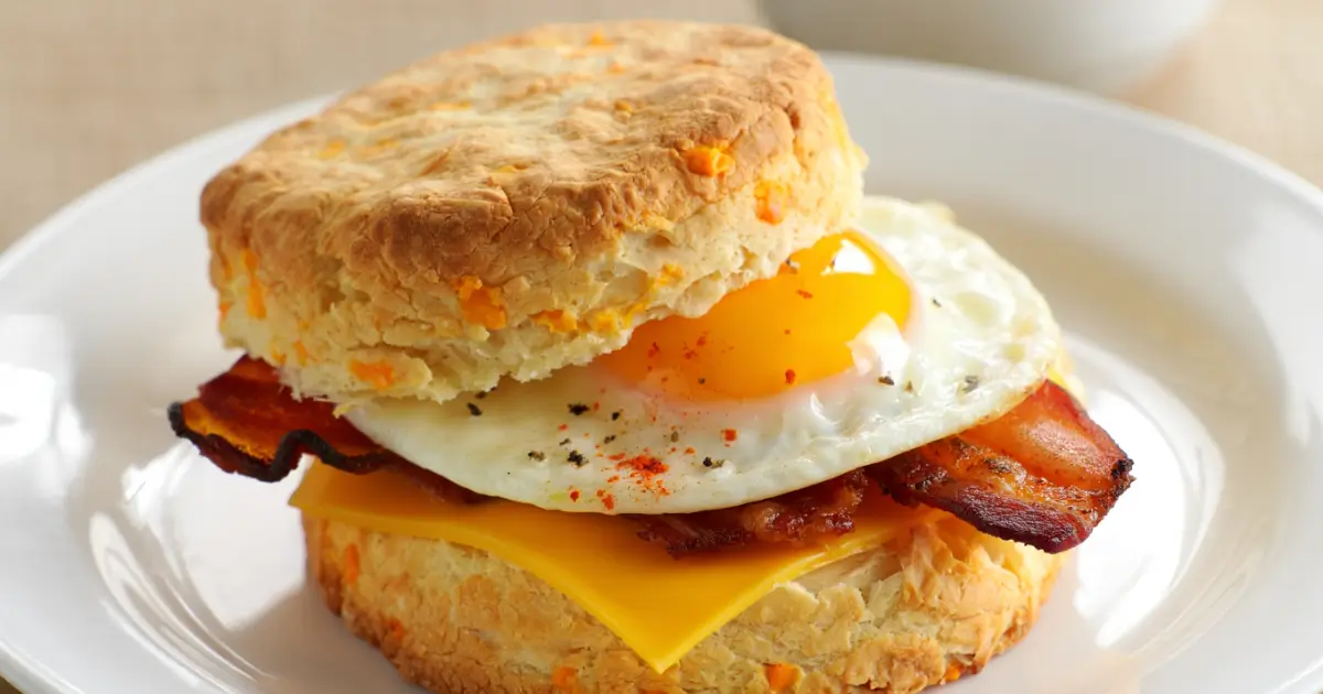 Cheddar Biscuit Breakfast Sandwich