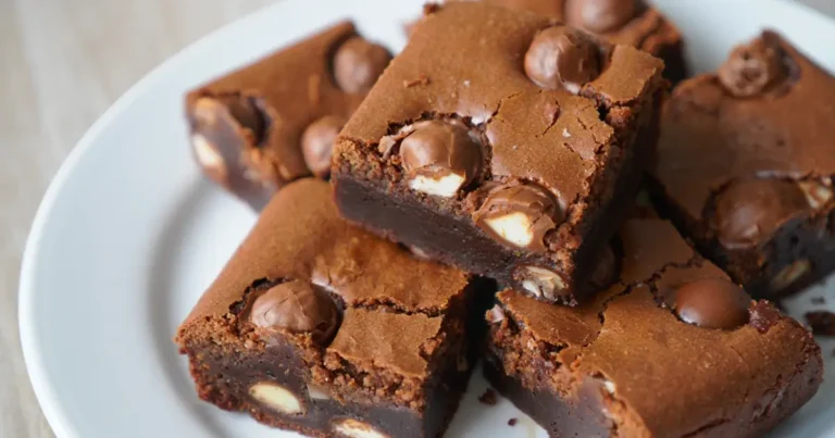 Malted Milk Ball Brownies