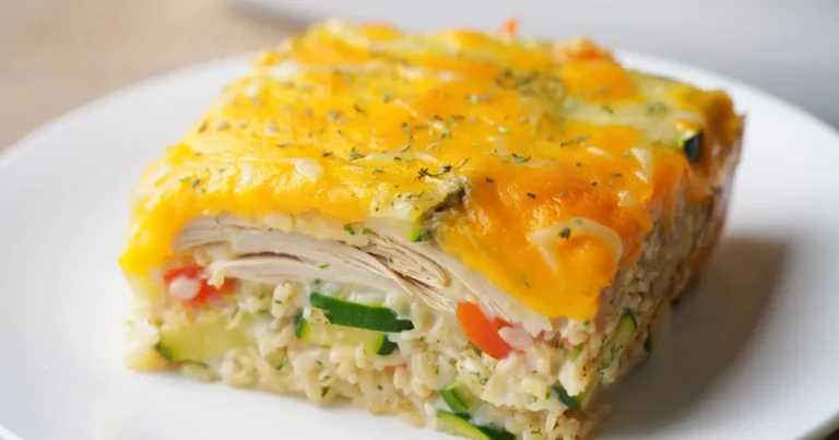 Zucchini Chicken Rice Casserole