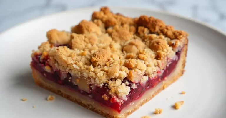 Fresh Cherry Crumb Bars Recipe