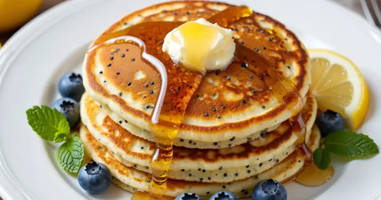 Lemon Poppy Seed Pancakes