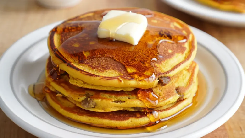 Pumpkin Sausage Pancakes