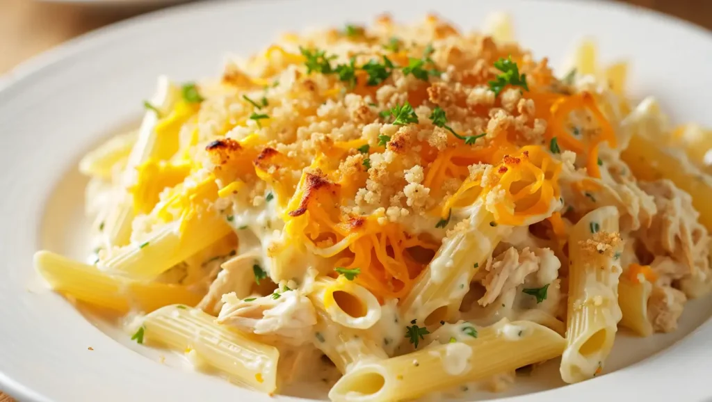 Rotisserie Chicken Pasta Bake