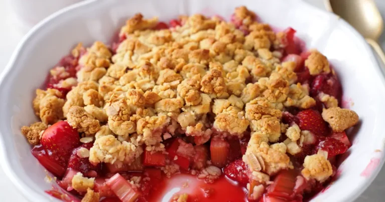 Strawberry Rhubarb Crumble Recipe