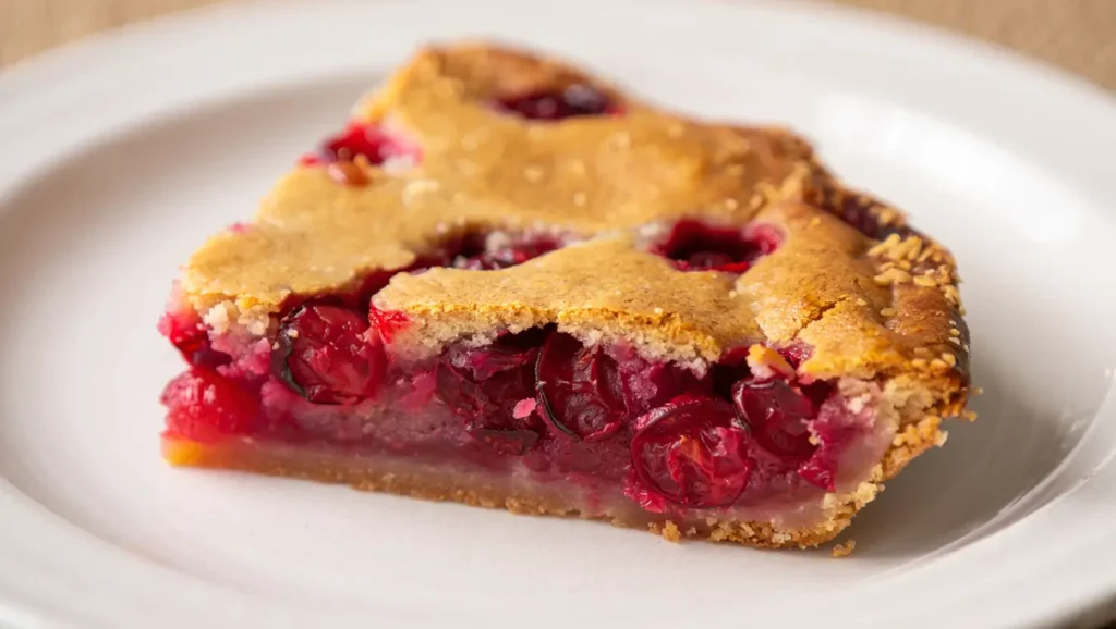Crustless Cranberry Pie