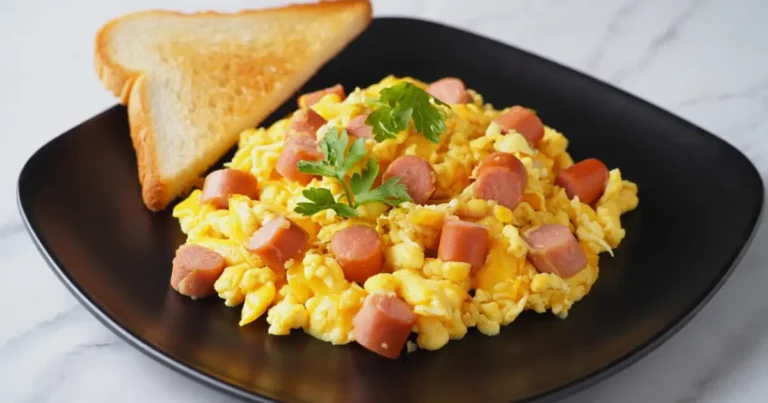 Scrambled Hot Dogs and Eggs Recipe