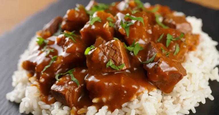 Slow Cooker Beef Tips and Gravy Recipe