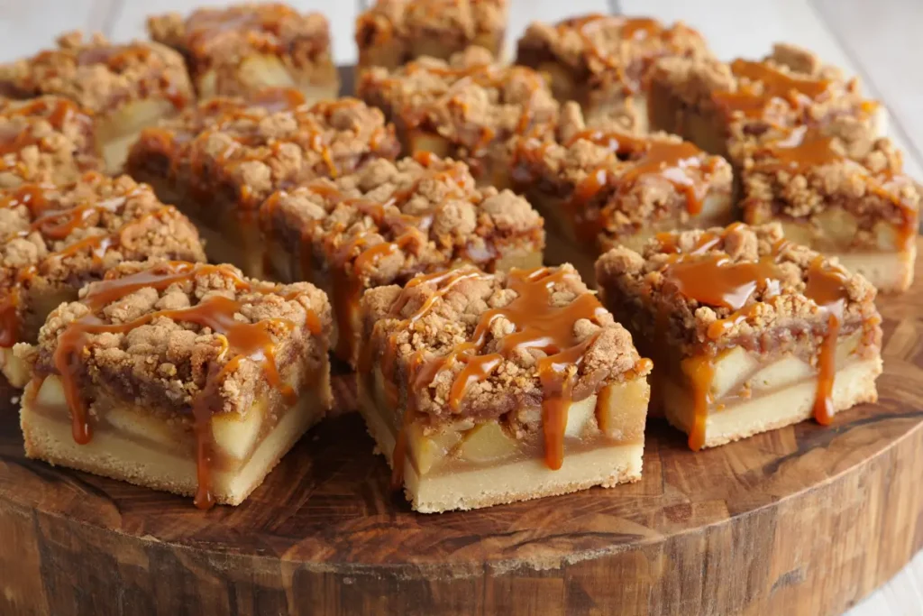 caramel apple pie bars