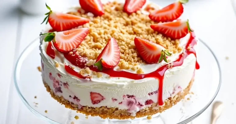 Strawberry Shortcake Ice Cream Cake Recipe